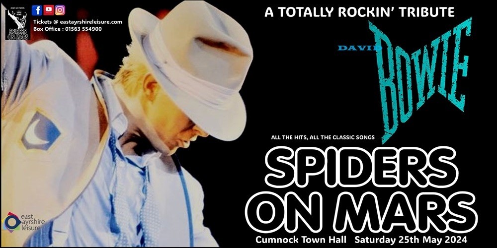 Spiders on Mars, a Tribute to David Bowie - Cumnock Town Hall